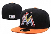 Miami Marlins MLB Fitted Stitched Hats LXMY