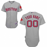 Customized Boston Red Sox Stitched Home Gray Cool Base Baseball Jersey,baseball caps,new era cap wholesale,wholesale hats