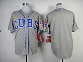 Customized Chicago Cubs Stitched 2015 Gray Cool Base Baseball Jersey,baseball caps,new era cap wholesale,wholesale hats