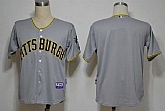 Customized Pittsburgh Pirates Stitched Road Gray Cool Base Baseball Jersey,baseball caps,new era cap wholesale,wholesale hats