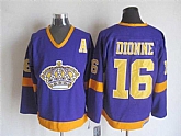 Los Angeles Kings #16 Marcel Dionne Purple-Yellow CCM Throwback Jerseys,baseball caps,new era cap wholesale,wholesale hats