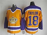 Los Angeles Kings #18 Taylor CCM Throwback Yellow Jerseys,baseball caps,new era cap wholesale,wholesale hats