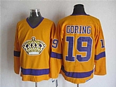 Los Angeles Kings #19 Goring Yellow-Purple CCM Throwback Jerseys,baseball caps,new era cap wholesale,wholesale hats