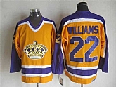Los Angeles Kings #22 Williams CCM Throwback Yellow Jerseys,baseball caps,new era cap wholesale,wholesale hats