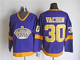 Los Angeles Kings #30 Vachon Purple-Yellow CCM Throwback Jerseys,baseball caps,new era cap wholesale,wholesale hats