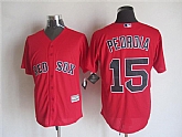 Majestic Boston Red Sox #15 Dustin Pedroia Red MLB Stitched Jerseys,baseball caps,new era cap wholesale,wholesale hats