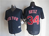 Majestic Boston Red Sox #34 Davod Ortiz Dark Blue MLB Stitched Jerseys,baseball caps,new era cap wholesale,wholesale hats