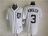 Majestic Detroit Tigers #3 Ian Kinsler White MLB Stitched Jerseys,baseball caps,new era cap wholesale,wholesale hats