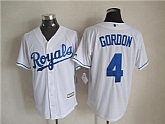Majestic Kansas City Royals #4 Alex Gordon White MLB Stitched Jerseys,baseball caps,new era cap wholesale,wholesale hats