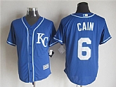 Majestic Kansas City Royals #6 Cain Blue MLB Stitched Jerseys,baseball caps,new era cap wholesale,wholesale hats