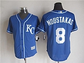 Majestic Kansas City Royals #8 Mike Moustakas Blue MLB Stitched Jerseys,baseball caps,new era cap wholesale,wholesale hats