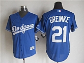 Majestic Los Angeles Dodgers #21 Zack Greinke Blue MLB Stitched Jerseys,baseball caps,new era cap wholesale,wholesale hats