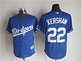 Majestic Los Angeles Dodgers #22 Clayton Kershaw Blue MLB Stitched Jerseys,baseball caps,new era cap wholesale,wholesale hats