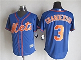 Majestic New York Mets #3 Curtis Granderson Blue MLB Stitched Jerseys,baseball caps,new era cap wholesale,wholesale hats