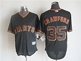 Majestic San Francisco Giants #35 Brandon Crawford Black MLB Stitched Jerseys,baseball caps,new era cap wholesale,wholesale hats