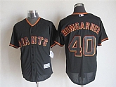 Majestic San Francisco Giants #40 Madison Bumgarner Black MLB Stitched Jerseys,baseball caps,new era cap wholesale,wholesale hats