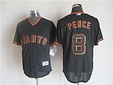 Majestic San Francisco Giants #8 Hunter Pence Black MLB Stitched Jerseys,baseball caps,new era cap wholesale,wholesale hats