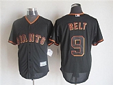 Majestic San Francisco Giants #9 Brandon Belt Black MLB Stitched Jerseys,baseball caps,new era cap wholesale,wholesale hats