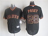 Majestic San Fransico Giants #28 Buster Posey Black MLB Stitched Jerseys,baseball caps,new era cap wholesale,wholesale hats