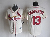 Majestic St. Louis Cardinals #13 Matt Carpenter Cream MLB Stitched Jerseys,baseball caps,new era cap wholesale,wholesale hats