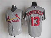 Majestic St. Louis Cardinals #13 Matt Carpenter Gray MLB Stitched Jerseys,baseball caps,new era cap wholesale,wholesale hats