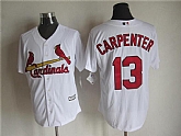 Majestic St. Louis Cardinals #13 Matt Carpenter White MLB Stitched Jerseys,baseball caps,new era cap wholesale,wholesale hats