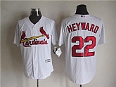 Majestic St. Louis Cardinals #22 Jason Heyward White MLB Stitched Jerseys,baseball caps,new era cap wholesale,wholesale hats
