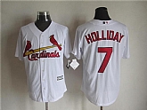 Majestic St. Louis Cardinals #7 Matt Holliday White MLB Stitched Jerseys,baseball caps,new era cap wholesale,wholesale hats