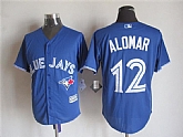 Majestic Toronto Blue Jays #12 Alomar Blue MLB Stitched Jerseys,baseball caps,new era cap wholesale,wholesale hats