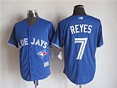 Majestic Toronto Blue Jays #7 Jose Reyes Blue MLB Stitched Jerseys,baseball caps,new era cap wholesale,wholesale hats