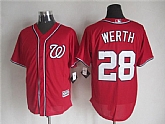 Majestic Washington Nationals #28 Werth Red MLB Stitched Jerseys,baseball caps,new era cap wholesale,wholesale hats