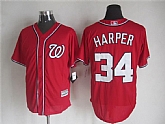 Majestic Washington Nationals #34 Harper Red MLB Stitched Jerseys,baseball caps,new era cap wholesale,wholesale hats