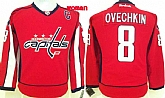 Womens Washington Capitals #8 Alex Ovechkin Red Jerseys,baseball caps,new era cap wholesale,wholesale hats