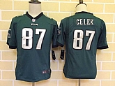 Youth Nike Philadelphia Eagles #87 Brent Celek Green Game Jerseys,baseball caps,new era cap wholesale,wholesale hats