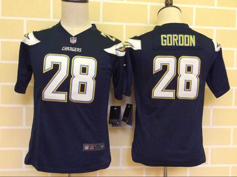 Youth Nike San Diego Chargers #28 Melvin Gordon Navy Blue Game Jerseys