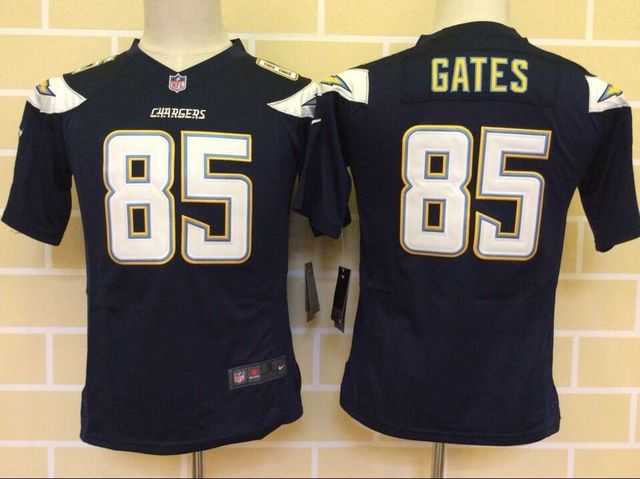 Youth Nike San Diego Chargers #85 Antonio Gates Navy Blue Game Jerseys