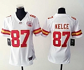 Womens Nike Kansas City Chiefs #87 Kelce White Game Jerseys,baseball caps,new era cap wholesale,wholesale hats