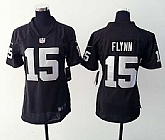 Womens Nike Oakland Raiders #15 Matt Flynn Black Game Jerseys,baseball caps,new era cap wholesale,wholesale hats
