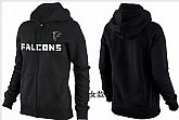 Womens Atlanta Falcons Team Logo 2015 Full Zip Hoodie-13,baseball caps,new era cap wholesale,wholesale hats