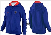 Womens Atlanta Falcons Team Logo 2015 Full Zip Hoodie-34,baseball caps,new era cap wholesale,wholesale hats
