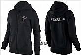 Womens Atlanta Falcons Team Logo 2015 Full Zip Hoodie-50,baseball caps,new era cap wholesale,wholesale hats