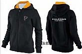 Womens Atlanta Falcons Team Logo 2015 Full Zip Hoodie-52,baseball caps,new era cap wholesale,wholesale hats