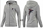 Womens Atlanta Falcons Team Logo 2015 Full Zip Hoodie-62,baseball caps,new era cap wholesale,wholesale hats