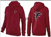 Womens Atlanta Falcons Team Logo 2015 Full Zip Hoodie-65,baseball caps,new era cap wholesale,wholesale hats