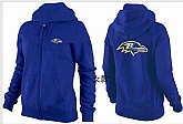 Womens Baltimore Ravens Team Logo 2015 Full Zip Hoodie-43,baseball caps,new era cap wholesale,wholesale hats