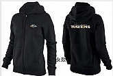 Womens Baltimore Ravens Team Logo 2015 Full Zip Hoodie-49,baseball caps,new era cap wholesale,wholesale hats