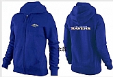 Womens Baltimore Ravens Team Logo 2015 Full Zip Hoodie-60,baseball caps,new era cap wholesale,wholesale hats