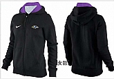Womens Baltimore Ravens Team Logo 2015 Full Zip Hoodie-64,baseball caps,new era cap wholesale,wholesale hats