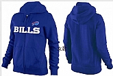 Womens Buffalo Bills Team Logo 2015 Full Zip Hoodie-10,baseball caps,new era cap wholesale,wholesale hats