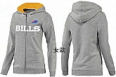 Womens Buffalo Bills Team Logo 2015 Full Zip Hoodie-18,baseball caps,new era cap wholesale,wholesale hats